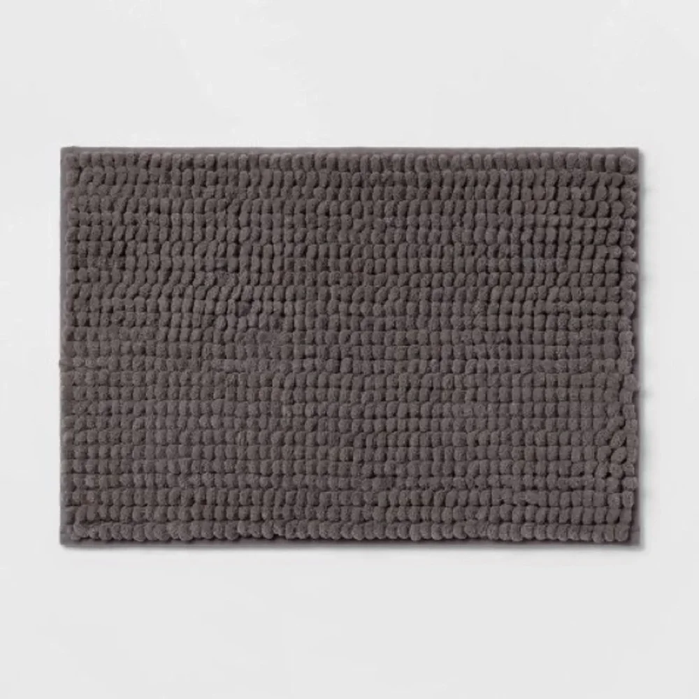 Gray Memory Foam Bath Mat